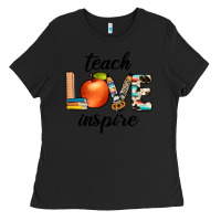Black teach love inspıre Ladies Tee - JahusDesignShop