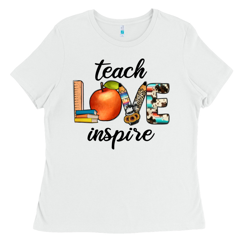 Teach Love Inspıre Ladies Tee by JahusDesignShop | Teevron