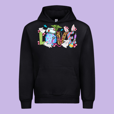 Easter Day Love Nurse Urban Hoodie Designed By Oliviacreatesart