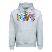 Heather Grey Easter Day Love Nurse Urban Hoodie - OliviaCreatesArt