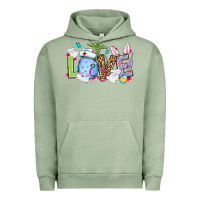 Pigment Oil Green Easter Day Love Nurse Urban Hoodie - OliviaCreatesArt