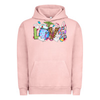 Pigment Salmon Easter Day Love Nurse Urban Hoodie - OliviaCreatesArt