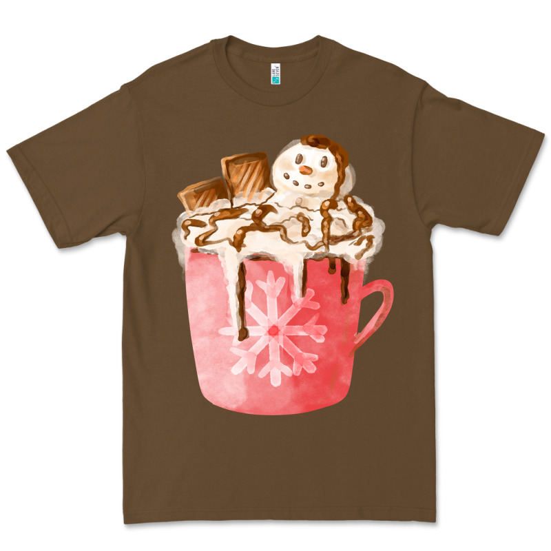 Hotcocoa With Snowman  Fa Element Premium Tee by FaDigitalArtStudio | Teevron