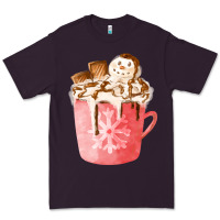 Plum hotcocoa with snowman  fa element Premium Tee - FaDigitalArtStudio