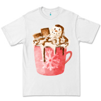 White hotcocoa with snowman  fa element Premium Tee - FaDigitalArtStudio