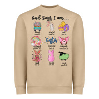 Mushroom gos says ı am easter Heavyweight Sweatshirt - MaliasSmallBusiness