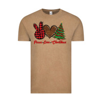 Vintage Coffee peace love christmas Vintage Tee - BarkalooDesign