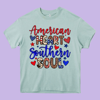 American Heart Southern Soul Heavy Core Tee Designed By Neo Western
