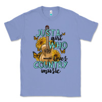 Colony Blue just a girl who loves country music Classic Tee - MaliasSmallBusiness