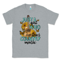 Heather Grey just a girl who loves country music Classic Tee - MaliasSmallBusiness