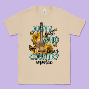 Just A Girl Who Loves Country Music Classic Tee Designed By Maliassmallbusiness