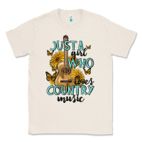 Natural just a girl who loves country music Classic Tee - MaliasSmallBusiness