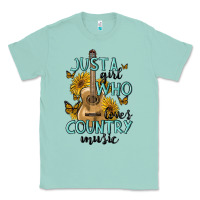 Seafoam just a girl who loves country music Classic Tee - MaliasSmallBusiness