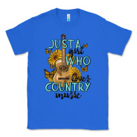 True Royal just a girl who loves country music Classic Tee - MaliasSmallBusiness