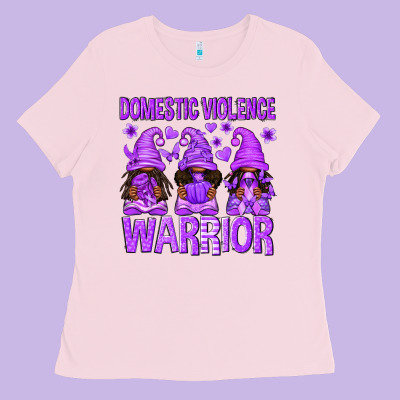 Domestic Violence Warrior Afro Gnomes Ladies Tee Designed By Texasbilliewilder