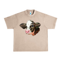 French Oak holstein calf face Urban Heavy Tee - LillyAllenDesigns