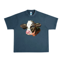 Midnight Navy holstein calf face Urban Heavy Tee - LillyAllenDesigns