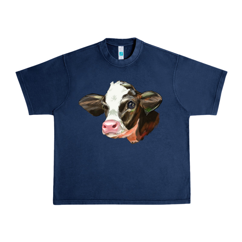Holstein Calf Face Urban Heavy Tee by LillyAllenDesigns | Teevron