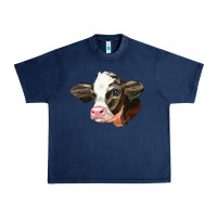 Navy holstein calf face Urban Heavy Tee - LillyAllenDesigns