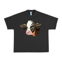Pigment Black holstein calf face Urban Heavy Tee - LillyAllenDesigns
