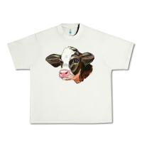 Pistachio holstein calf face Urban Heavy Tee - LillyAllenDesigns