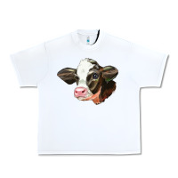 White holstein calf face Urban Heavy Tee - LillyAllenDesigns