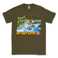 Army Green 2024 Cruisin Classic Tee - CowhideDigitalArt