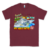 Burgundy 2024 Cruisin Classic Tee - CowhideDigitalArt