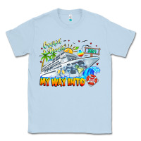 Dusty Blue 2024 Cruisin Classic Tee - CowhideDigitalArt