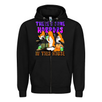 Black there's some horrors in this house Zipper Hoodie - LillyAllenDesigns