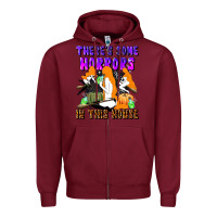 Burgundy there's some horrors in this house Zipper Hoodie - LillyAllenDesigns