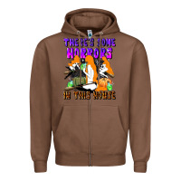 Chestnut there's some horrors in this house Zipper Hoodie - LillyAllenDesigns