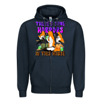 Navy there's some horrors in this house Zipper Hoodie - LillyAllenDesigns