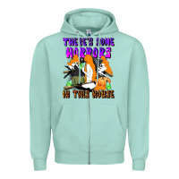 Seafoam there's some horrors in this house Zipper Hoodie - LillyAllenDesigns