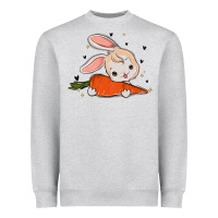 Heather Grey so hoppin boujee easter bunny stanley Heavyweight Sweatshirt - MaliasSmallBusiness