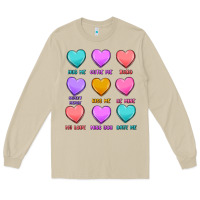 Mushroom valentine's day candy hearts Long Sleeve Tee - MaliasSmallBusiness