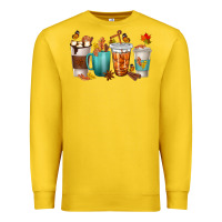 Lemon Thankful Coffee Cups Premium Sweatshirt - texasbilliewilder