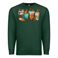 Sports Green Thankful Coffee Cups Premium Sweatshirt - texasbilliewilder