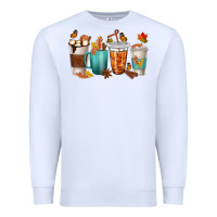 White Thankful Coffee Cups Premium Sweatshirt - texasbilliewilder