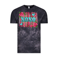 Cloud Black xoxo valentines day leopard glitter brushstroke Vintage Tee - Jasminsmagicworld