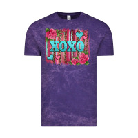 Cloud Purple xoxo valentines day leopard glitter brushstroke Vintage Tee - Jasminsmagicworld