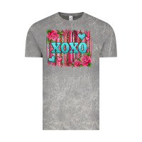 Cloud Rock xoxo valentines day leopard glitter brushstroke Vintage Tee - Jasminsmagicworld