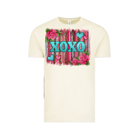 Vintage Arctic xoxo valentines day leopard glitter brushstroke Vintage Tee - Jasminsmagicworld