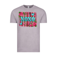 Vintage Zinc xoxo valentines day leopard glitter brushstroke Vintage Tee - Jasminsmagicworld
