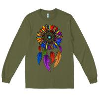 Army Green pride sunflower dreamcatcher Long Sleeve Tee - JahusDesignShop
