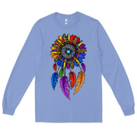 Colony Blue pride sunflower dreamcatcher Long Sleeve Tee - JahusDesignShop