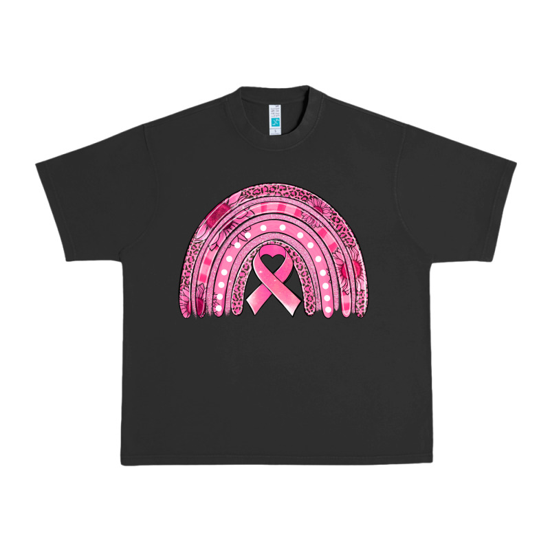 Breast Cancer Awareness Rainbow Urban Heavy Tee by Jasminsmagicworld | Teevron