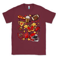 Burgundy i'm a hot mess, always stressed,and proudly a foot Classic Tee - MaliasSmallBusiness