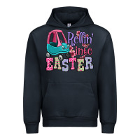 Navy Easter Day Rollin into Easter toddler car Urban Hoodie - OliviaCreatesArt