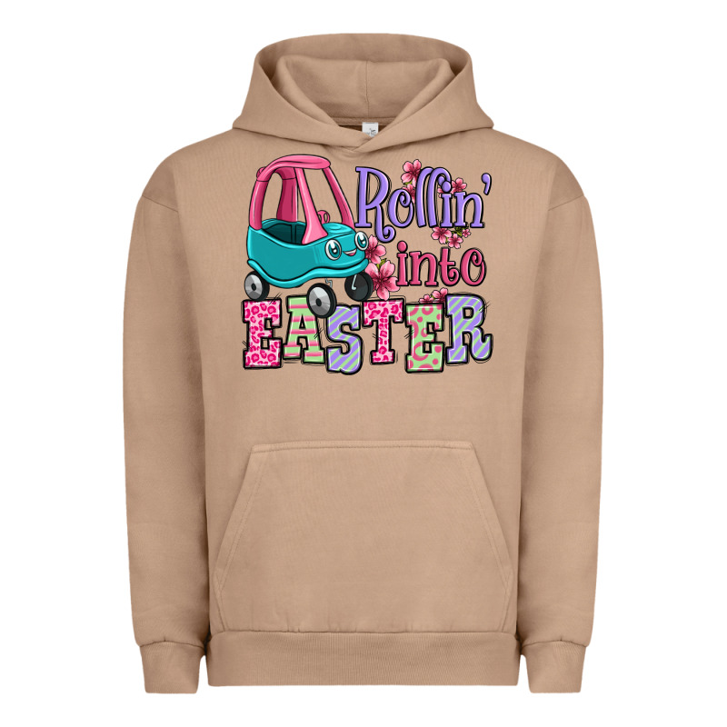 Easter Day Rollin Into Easter Toddler Car Urban Hoodie by OliviaCreatesArt | Teevron